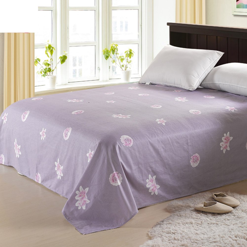 Draps en coton lit double grand format 240x265cm et linge de lit pour dortoir étudiant