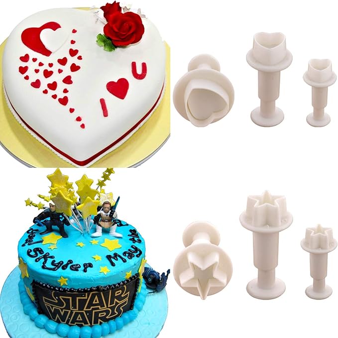 36 Piezas Juego de Cortadores de Fondant Plástico para Decorar miniatura 8