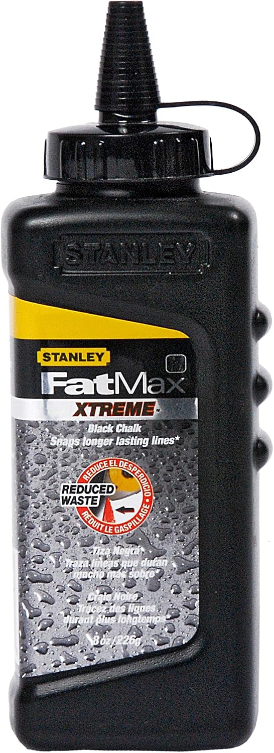 Stanley 9-47-822 Fatmax Xl Square Bottle Chalk Refill, 225g, Black - Image 3