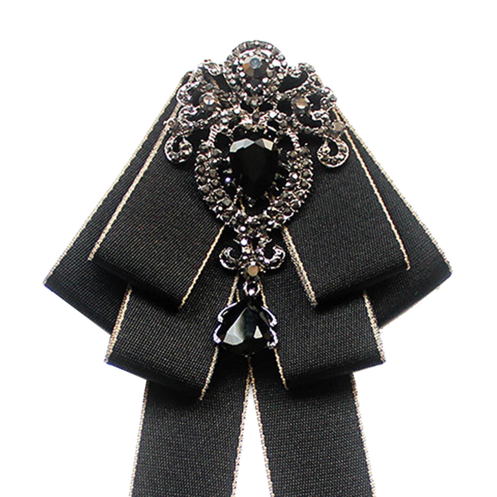 Colcolo 4 Spille a Forma di Papillon Da Donna, con Nastro Alla Moda E Brillantini, Ideali per Matrimoni, Feste E Come Regalo per Tutti I Giorni. Accessorio Pe