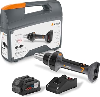 Steinel MobileHeat MH 7 Cordless Heat Gun, AMPShare 18V Professional Heat Gun, Includes 8.0Ah Battery and Charger, 150-550°C, 200L/min