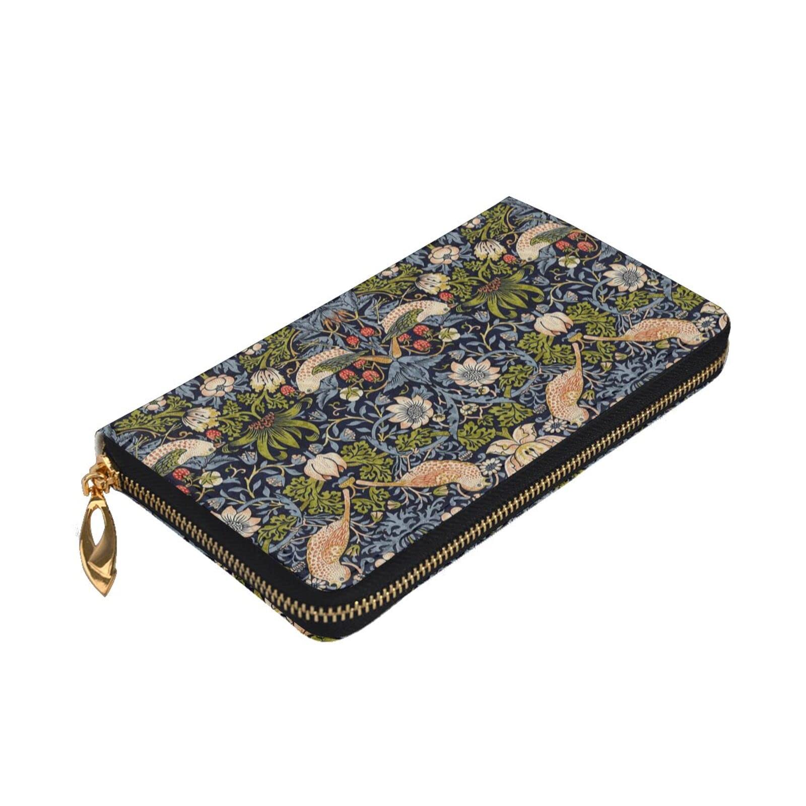 Amazon.co.jp: 長財布 レザー ロングウォレット William Morris  