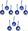 MYSTIC JEWELS Turkish Eye Hanging Glass Evil Eye Wedding 4cm Diameter with Thread and String Nazar Boncuk Evil Eye