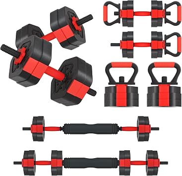 VIVITORY Adjustable Dumbbell Set, 25/35/45/55/65/75 lbs Free Weights