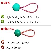 Vista 5 de 20 soportes para cola de caballo con acabado de mármol de burbujas, accesorios para el cabello sin daños para niñas, adolescentes y niños