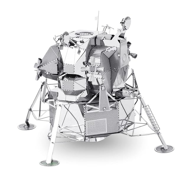 Metal Earth Puzzle 3D Módulo Lunar Apolo. Rompecabezas De Metal De Espacio. Maquetas Para Construir…