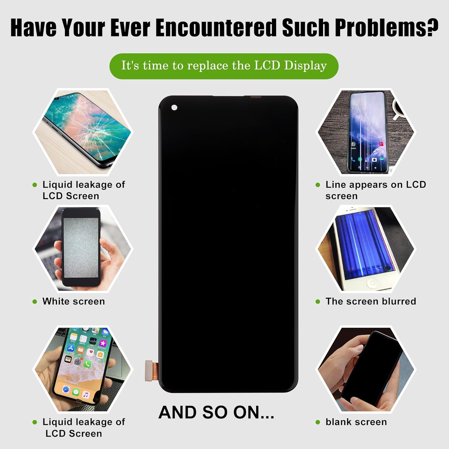 TFT Display Replacement Compatible with Oneplus Nord 2 5G (Nord CE 5G/Oppo Find X3 Lite)（No Fingerprint Touch Screen Digitizer Assembly with Repair Tools-6.43inch