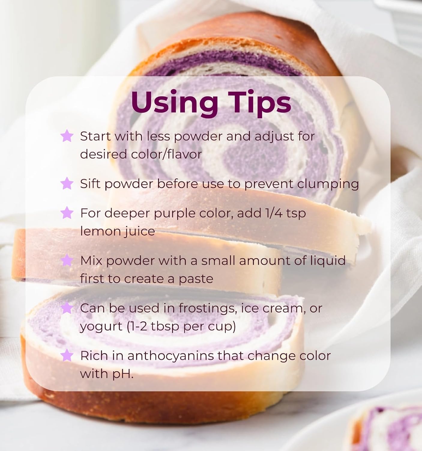 2LB Purple Sweet Potato Powder Bulk - 100% Natural Purple Food Coloring Value Pack for Cakes, Cookies, Breads, Frosting & Drinks｜Vegan, Additive-Free｜Resealable Jar (907g)