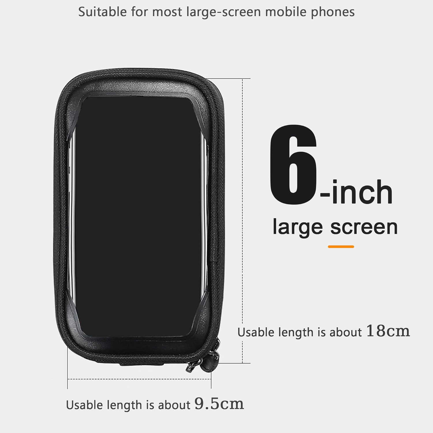 REVXON Bike Frame Bag for Lectric XP Lite – Rainproof & Shockproof Phone Pouch with Rain Cover, Bike Phone Mount, Universal Fit for MTB, Road & Commuter Bikes