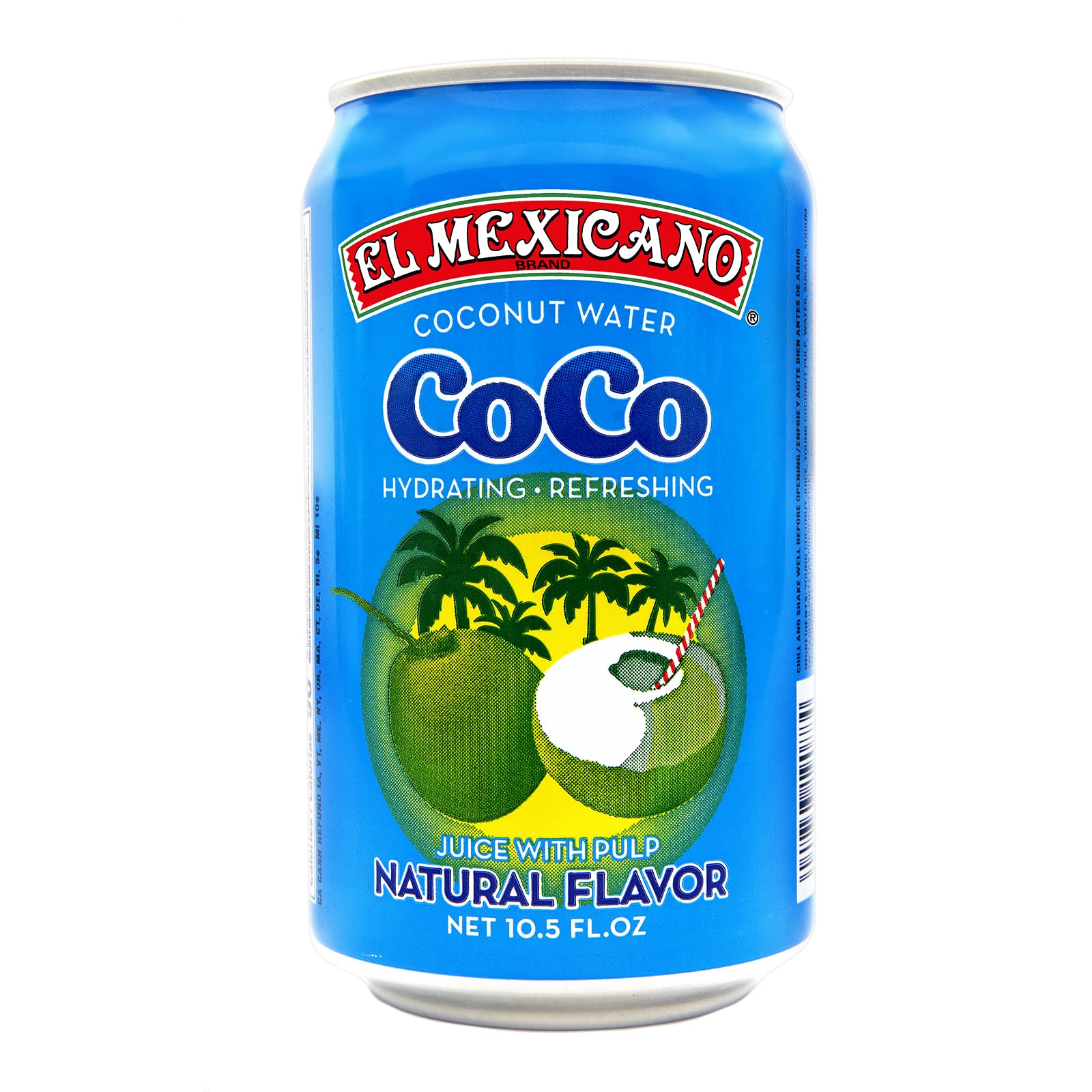 Buy El Mexicano Coconut Water 10.5oz (Agua De Coco) (Pack of 24),White
