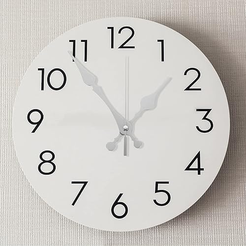 Miniatura 6 de DOITOOL Juego de 4 manecillas de reloj blancas y kit de motor, mecanismo de reloj de eje largo de cuarzo, motor de barrido silencioso, movimiento a