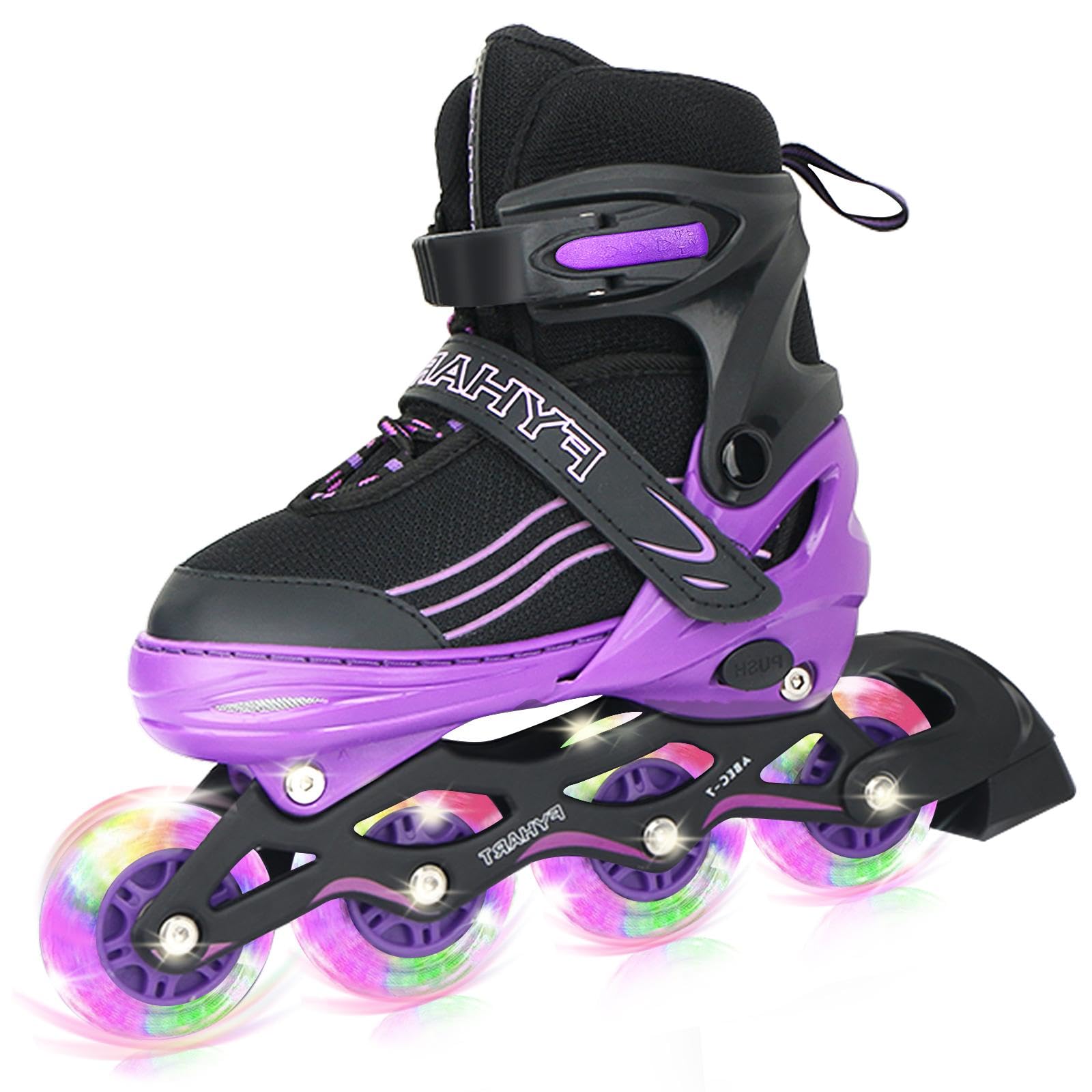 MGYZM Pattini in linea per ragazze, pattini a rotelle per ragazze, pattini in linea per bambini con ruote illuminate, pattini per ragazzi per sport indoor