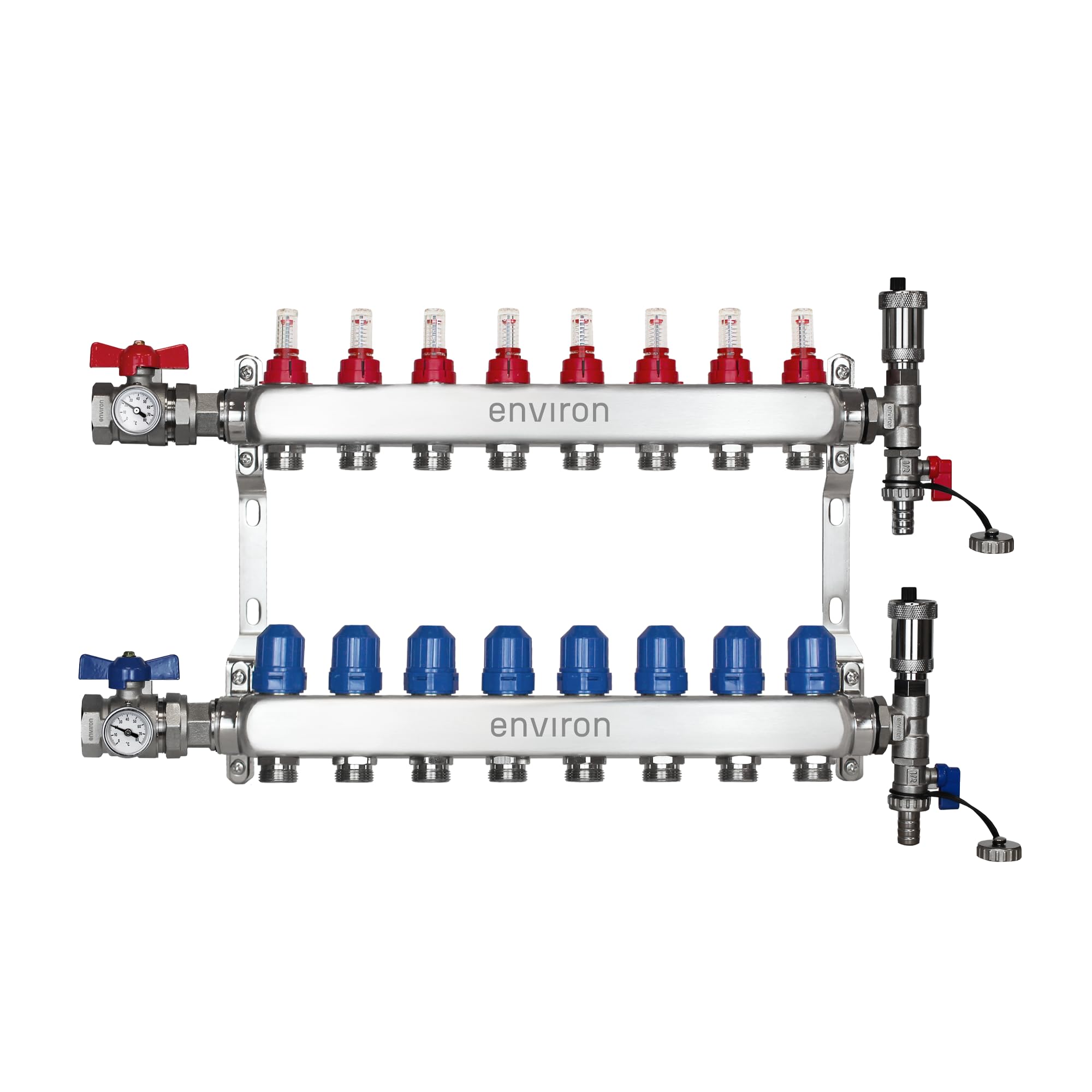 1/2 Pollice Valvole Di Sfiato Per Termosifoni - Set Da 5 In Ottone Nichelato Con 2 Chiavi, , Per Impianti Riscaldamento Valvole Sfiato Termosifoni - Foto 9