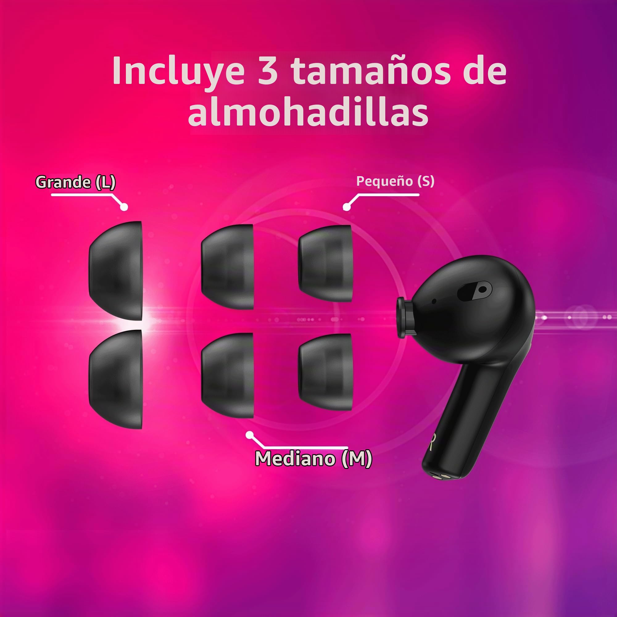 HyperX Cloud Mix Buds 2 - Auriculares inalámbricos para juegos, micrófono, dongle USB, baja latencia, color Negro