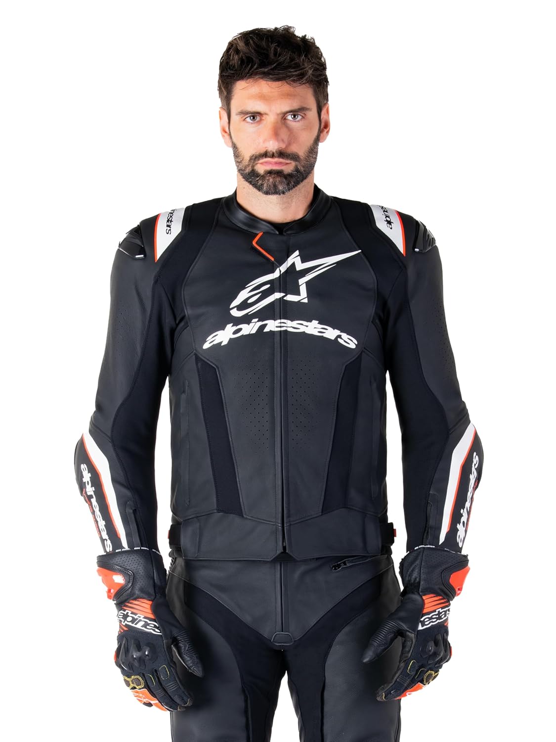 Alpinestars Missile V3 Ignition Leather Jacket CE-Certified Motorcycle Protection Superior Comfort Ventilation