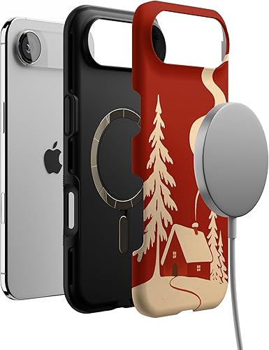 Miniatura 6 de Casely Funda para iPhone 17 Air Nevado Acogedor invierno vacaciones de Navidad Compatible con MagSafe Diseño protector audaz
