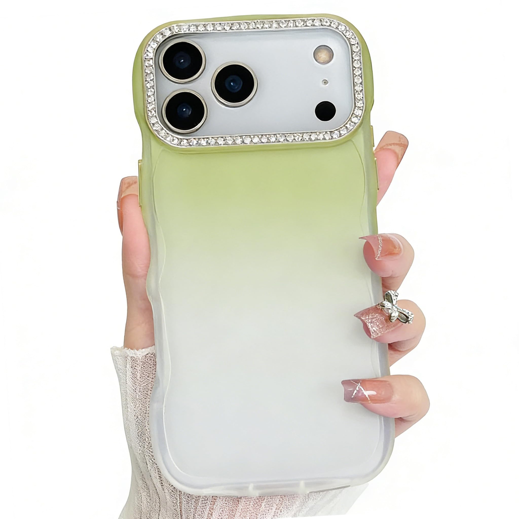 Coque iPhone 17 Pro souple antichoc pour femme protection silicone vague - 8