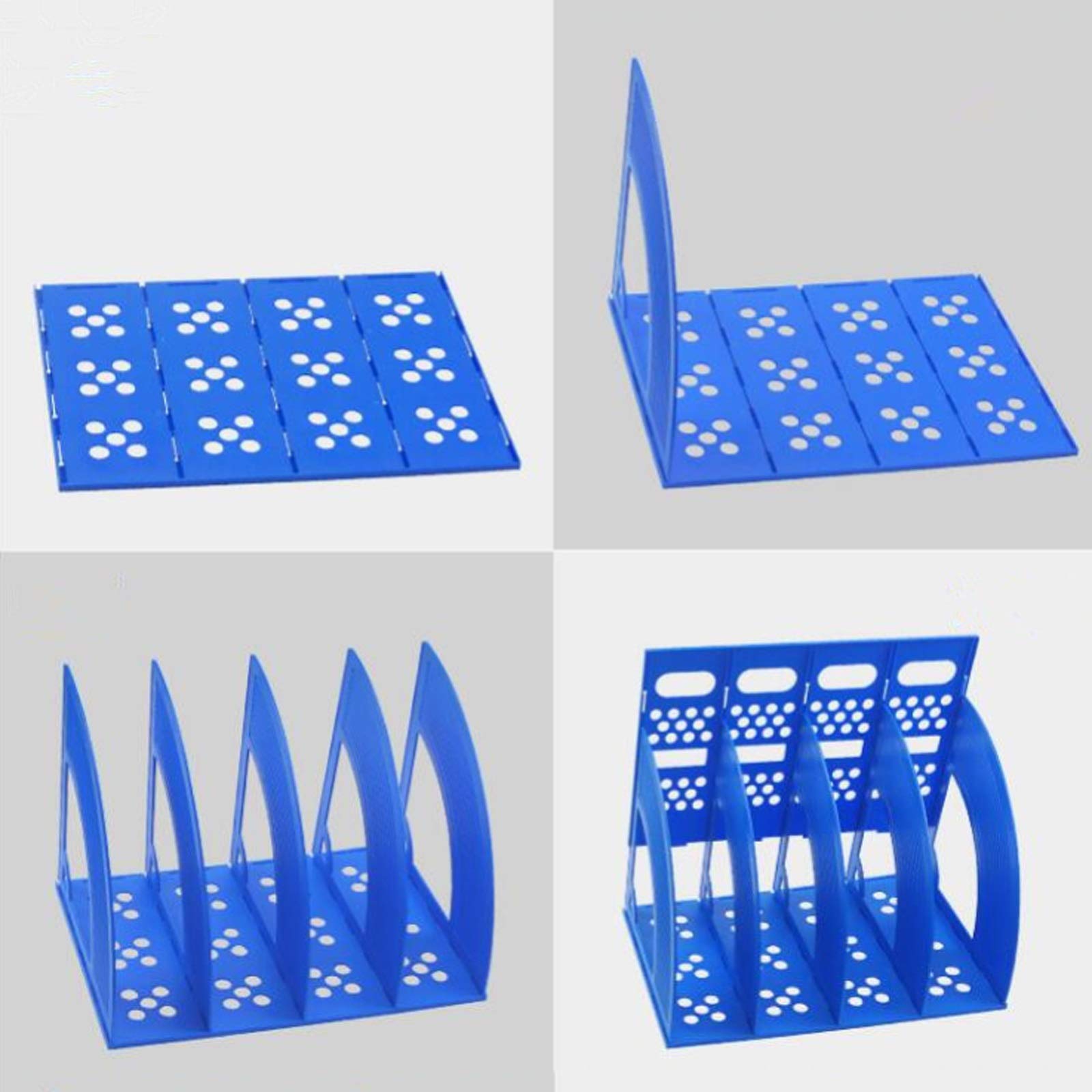 Soporte Para Carpetas De Revistas, 3/4 Secciones, Estante Para Documentos, Estantería De Plástico, Bandeja De Papel A4, Soporte Para Archivos De Oficina, Organizador De Suministros Escolares, Organiz