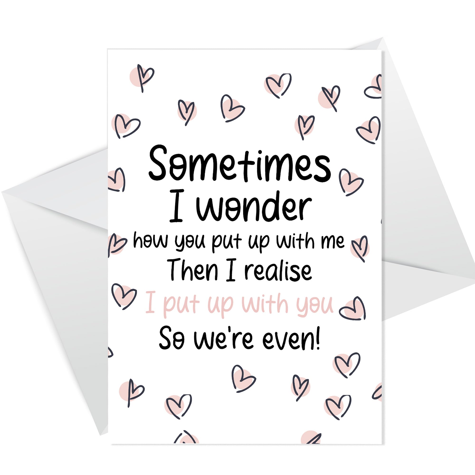 RED OCEAN Funny Joke Valentines Day Cards For Him Her, Card For Wife Girlfriend, Funny Valentines Cards, Card For Husband, Card For Boyfriend, Funny Cards