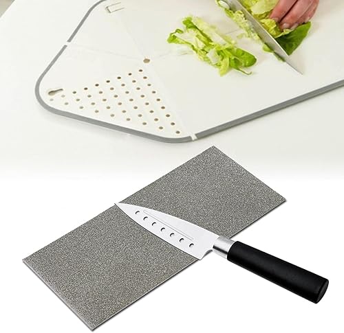 Miniatura 2 de Oumefar Herramienta de pulido de placa de diamante fina, herramienta de afilado de piedra de afilar cuchillo de piedra de afilar (grano 80)