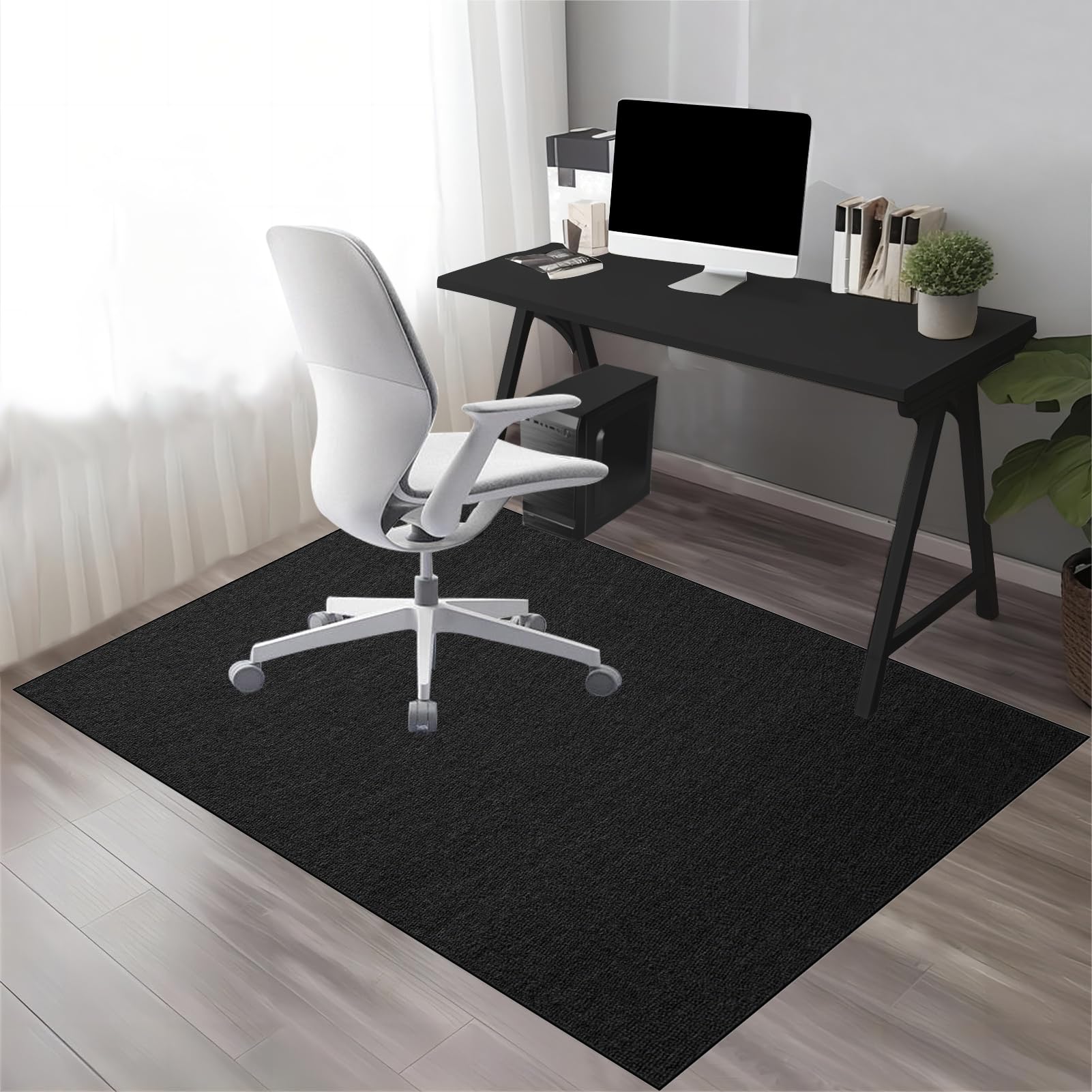 Podkładka pod krzesło biurowe dla graczy, mata ochronna na podłogę i krzesło biurowe, mata ochronna do laminatu, mata ochronna do biura domowego, 90 x 120 cm