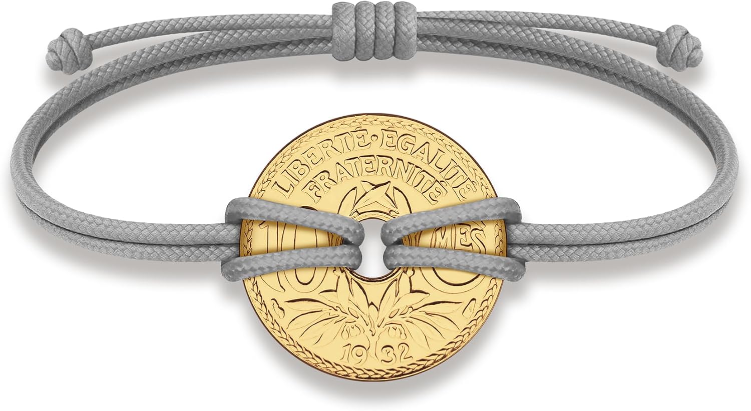 HOBBY OF KINGS Good Luck Coin Bracelet | 18k Gold Plated Wristband | Handmade Jewelry for Collectors and History Lovers