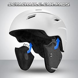 Odoland Ski Helmet and Goggles Set for Adults & Youth, Snowboard Helmet with Goggles - Shockproof Winter Sports Helmet with Protective Shell for Men, Women & Teens, White, M