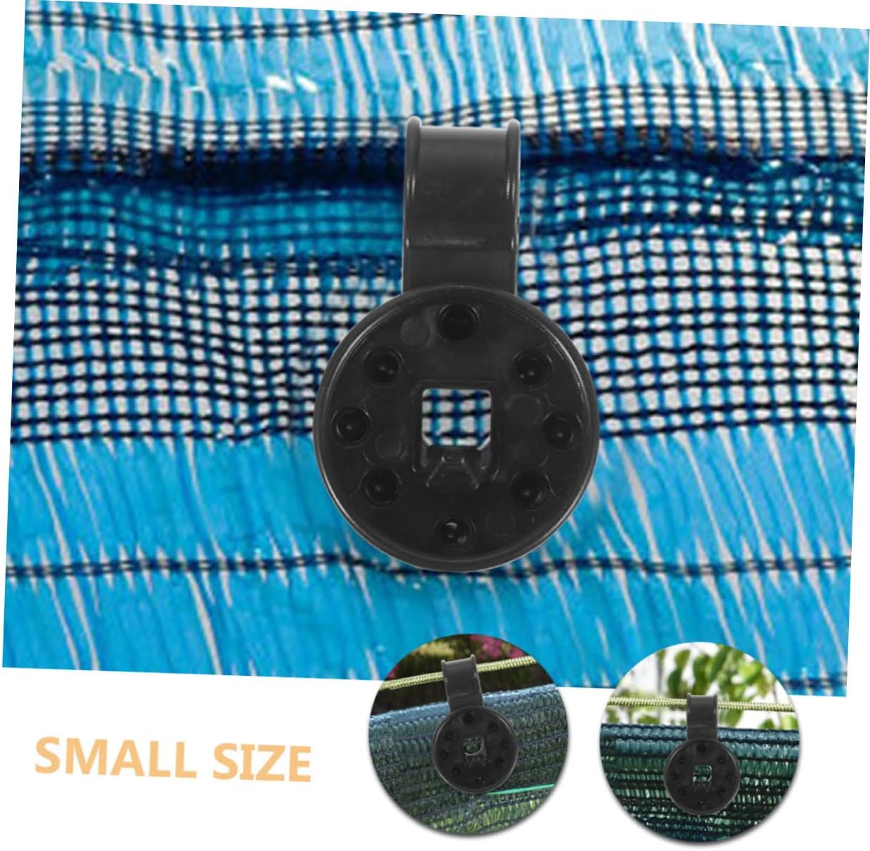 KESYOO 150pcs Greenhouse Film Clip Net Sunshade Fabric For Fruit Trees Shade Cloth for Garden Bird Proofing Mesh Camping Fix Sun Shade Greenhouse Hooks for Hanging Cloth Clips Black