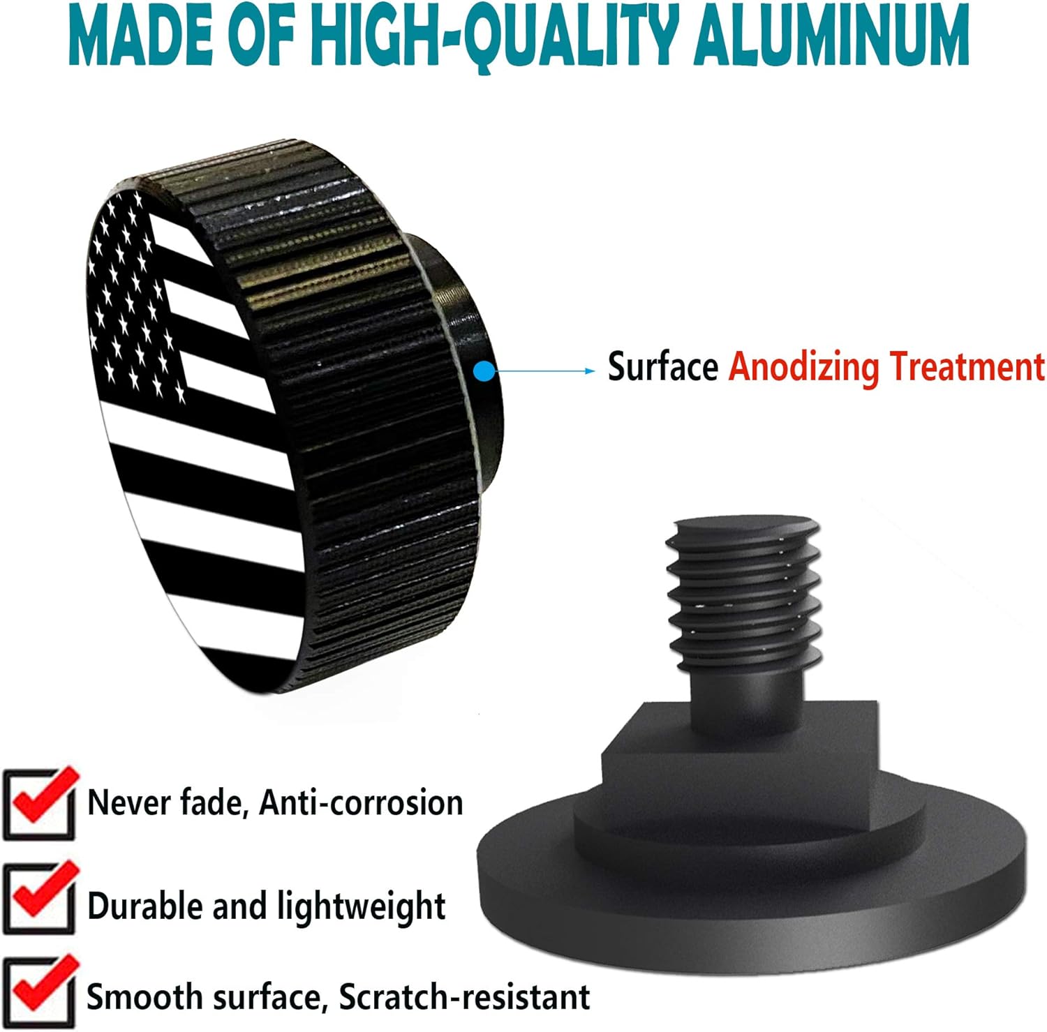 Welding Hood Pipeliner Helmet Fasteners-1Pair Black American Flag Pattern Aluminum Helmet Pipeliner Headgear Replacement Parts Accessories Screws Flip Hood, Anti-Rust and Durable (Black-zw) 2