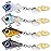 TRUSCEND Wide Search Cover Vibe Tail Spinner, Easy Catch Fishing Lures with Vibrating, Swimming, Jigging Action, BKK Super Slide Sharp Hook, Accurate Long Cast Fishing Spinner for Bass, Trout 1/4oz