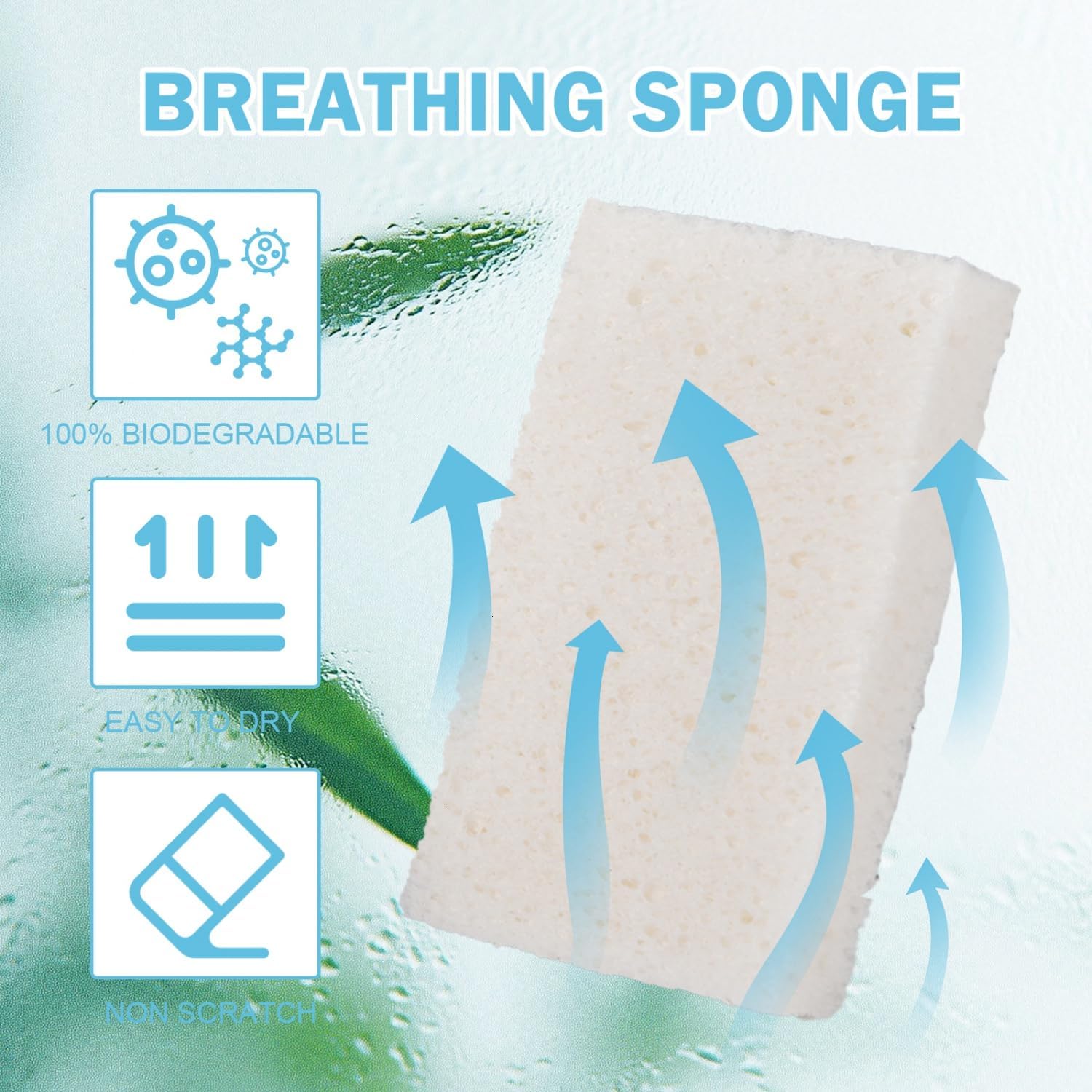 White Spons Kitchen Natural pred Cellulose Spons for