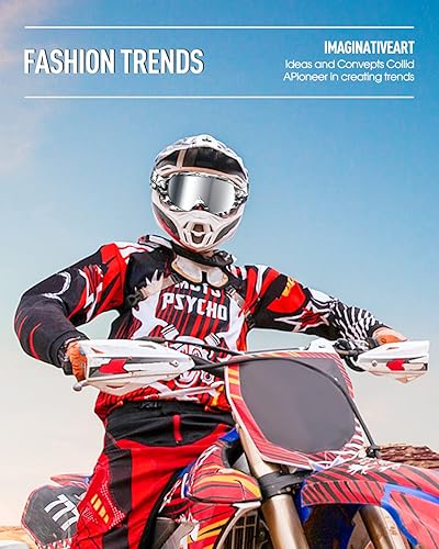 Miniatura 7 de beyisi Dirt Bike Goggles Motorcycle Gear ATV Riding Motocross Dirtbike 4-Wheeler Accessories Ski Fit Over The Glasses