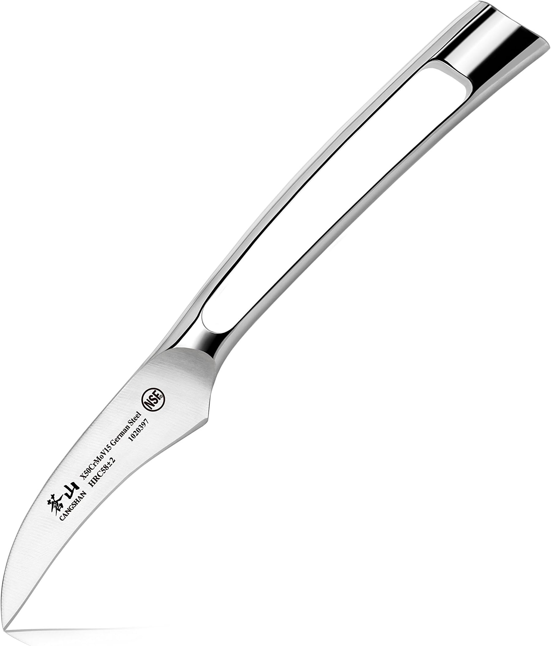 Cangshan N1 Series 1020397 German Steel Forged Peeling/Tourne Knife, 2.75-Inch Blade