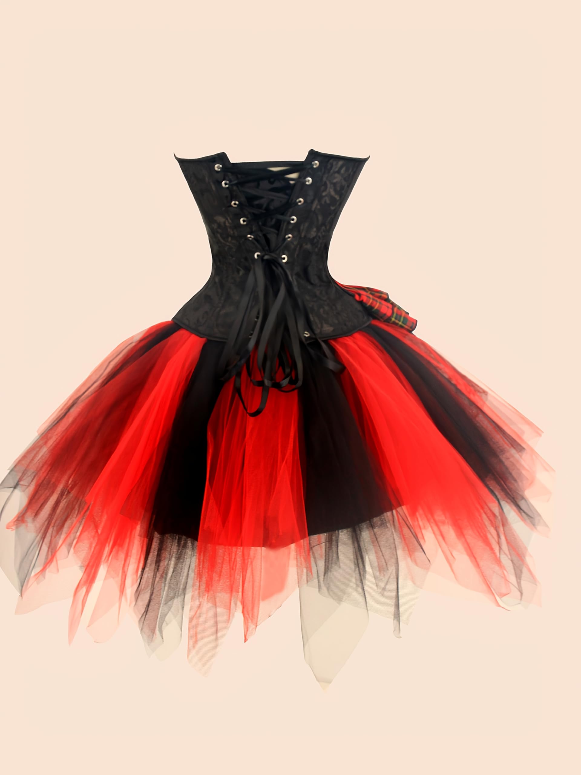 Cloudylee Zestaw kostiumów syrenki na Halloween, gorset i tutu, do cosplay