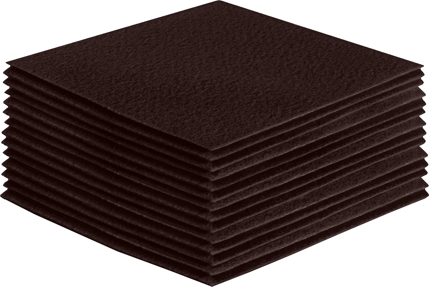 FabricLA Acrylic Felt Sheets for Crafts - Soft Precut 8 X 8 Inches (20cm X 20cm) Felt Squares - Use Felt Fabric Craft Sheets for DIY, Hobby, Costume, and Decoration - Brown, 30 Pieces