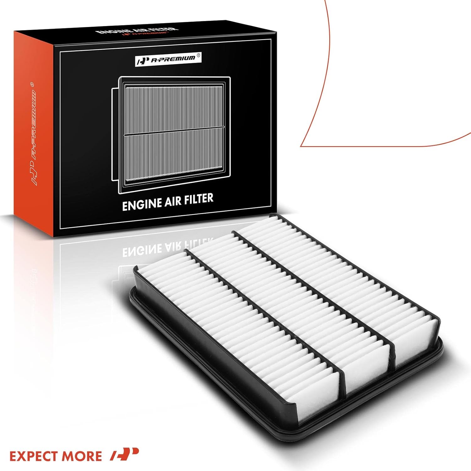 A-Premium 2-PC Engine Air Filter Compatible with Toyota 4Runner 2003-2010, Land Cruiser 1998-2007, Sequoia 2001-2007, Tundra 2000-2006 & Lexus GX470, LX470, 2.7L 3.4L 4.7L