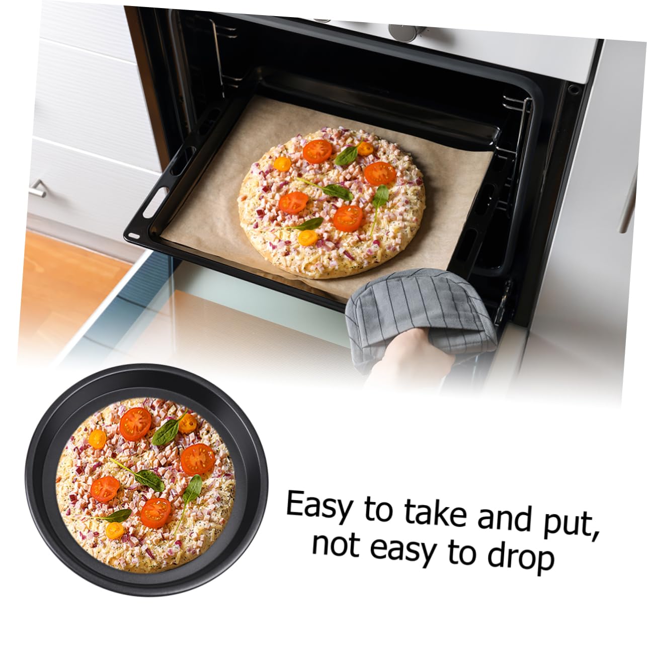 LABRIMP Molde para Hornear de Aleación de Aluminio 3 Unidades Antiadhesivo para Hornear Pasteles Uso Profesional y Doméstico para Horno y Microondas