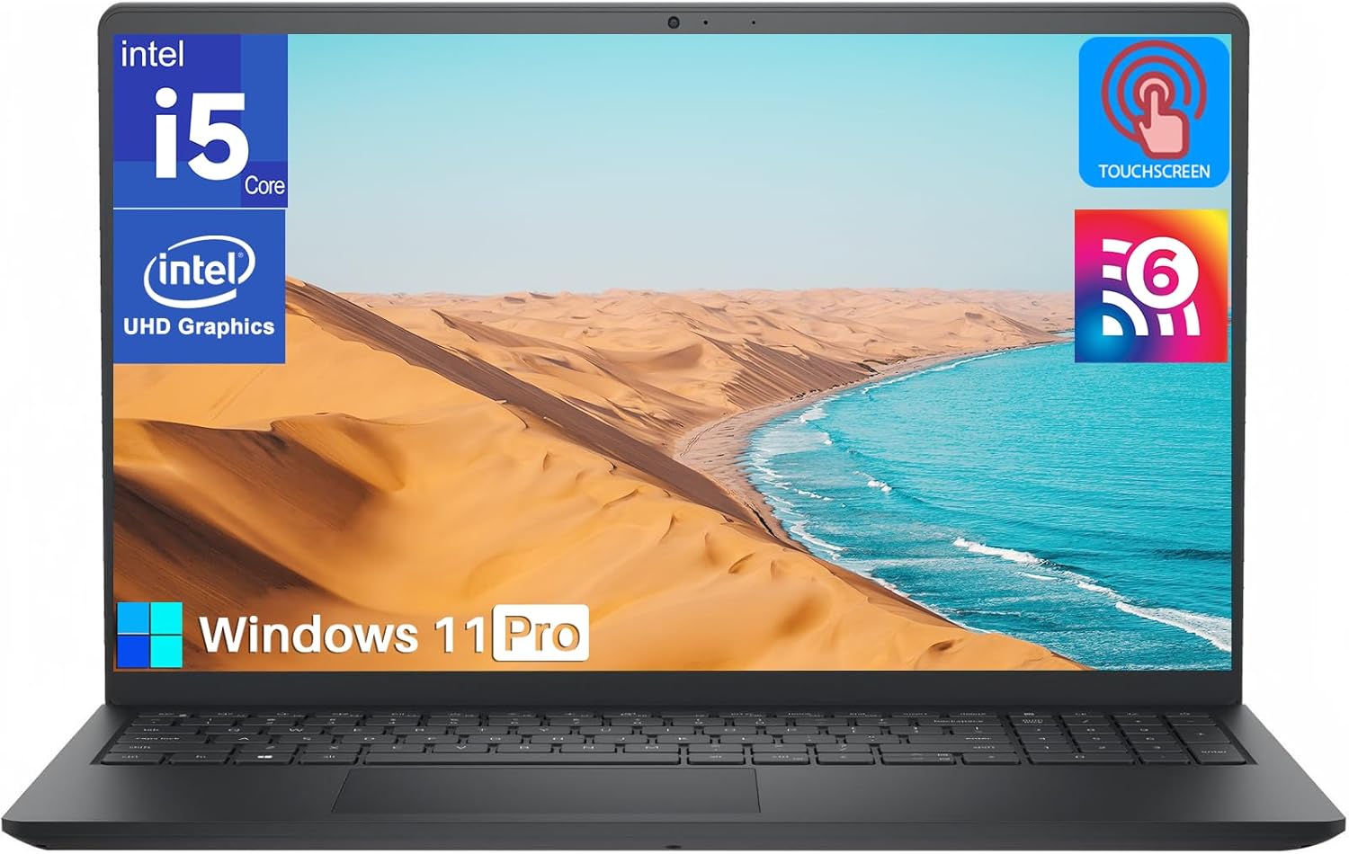Dell Inspiron 15 Touchscreen Laptop, Intel 10-Core i5-1235U(Up to 4.40 GHz), 15.6" FHD+ Display, 64GB RAM, 2TB SSD, ‎Numeric Keypad, Windows 11 Pro, Wi-Fi 6, for Business Student