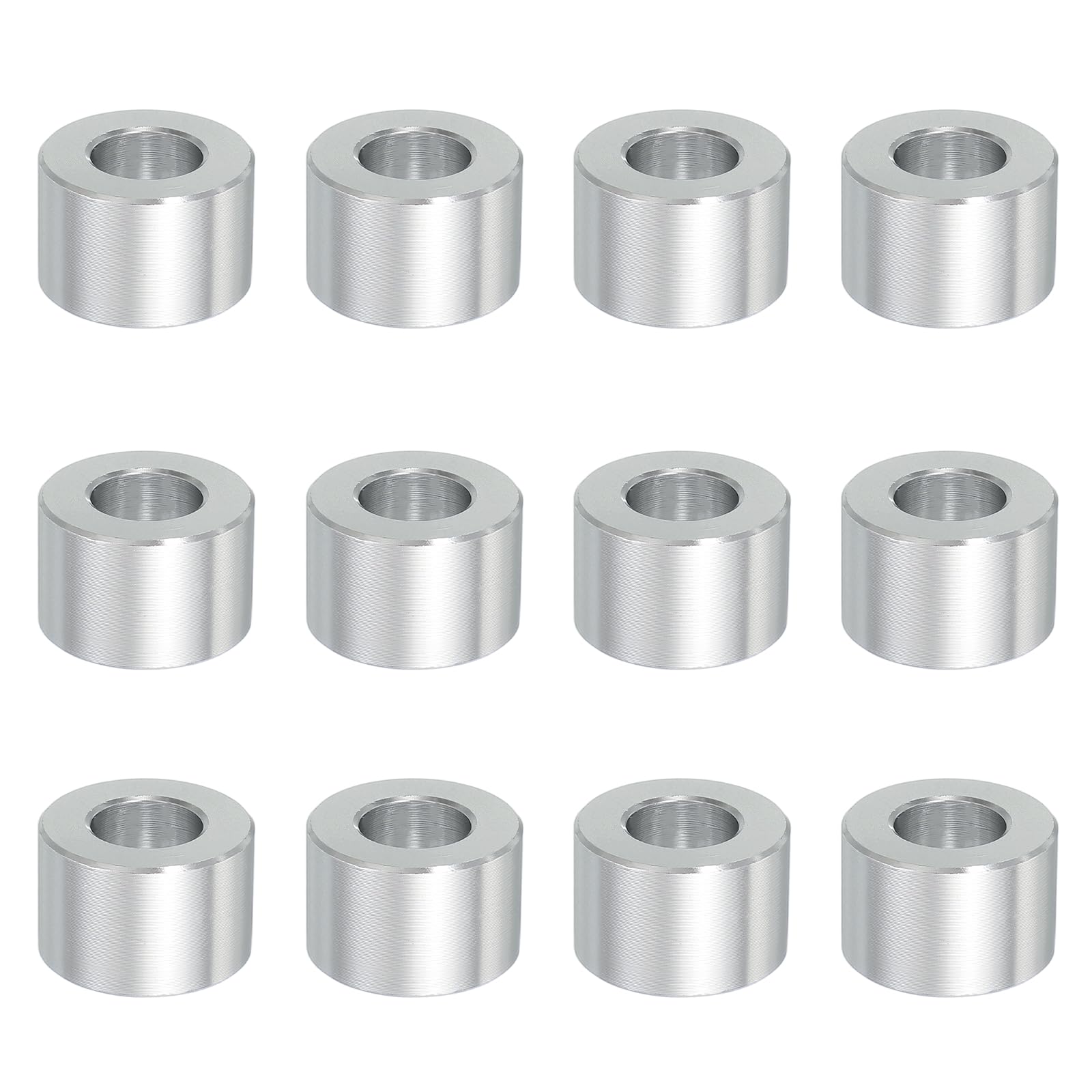 Entretoises aluminium PATIKIL sans filetage pour éliminer le jeu des vis 3/8" (12 pcs)