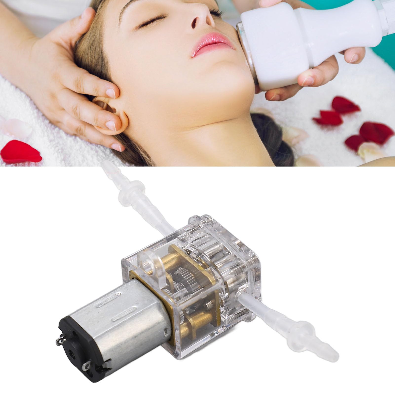 Micro Liquid Dosing Pump, 0.001m Lift, 1mlmin, Low Consumption Micro Peristaltic Pump for Medical Devices (G10 6V)