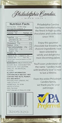 Miniatura 2 de Philadelphia Candies Barra de chocolate con leche, paquetes de 3.5 onzas (paquete de 5)