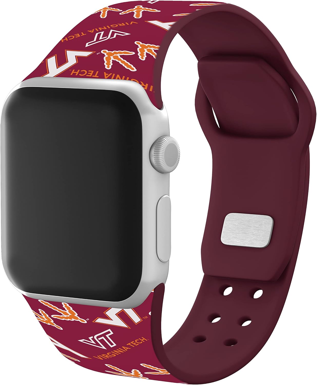 AFFINITY BANDS Virginia Tech Hokies HD Combo Package Compatible with Apple Watch and AirPods Pro (38/40/41mm (42mm Series 11) Long Random)
