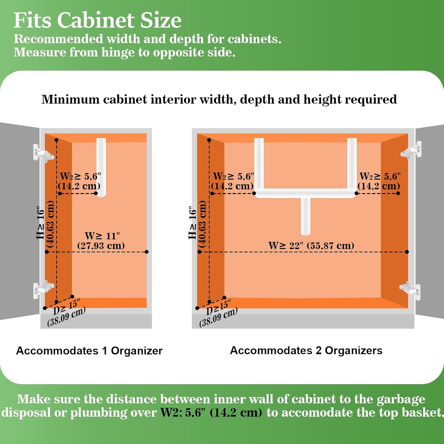 REALINN Under Sink Organizer, Pull Out Cabinet Organizer Slide Out Sink Shelf Cabinet Storage Shelves, Storages for Kitchen Bathroom, Black, 2 Pack, view 14