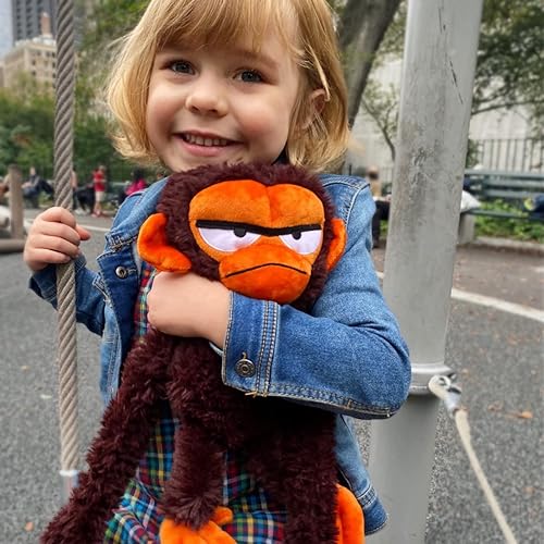 Miniatura 3 de YOTTOY Colección contemporánea  Peluche suave de mono gruñón  12 pulgadas