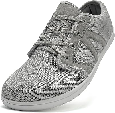 SECHRITE Womens Mens Wide Width Barefoot Sneakers Minimalist Zero Drop Sole Wide Toe Box Fashion Walking Shoes