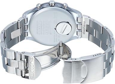 Swatch Mens Chronograph Watch Core Collection Full-Blooded Silver SVCK4038G  : Amazon.co.uk: Watches