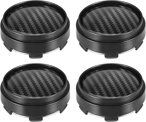 X AUTOHAUX Tapacubos centrales de rueda de 2.480 in y 2.598 in, cubre llantas universales, piezas de tapa de cubo para coche, color negro