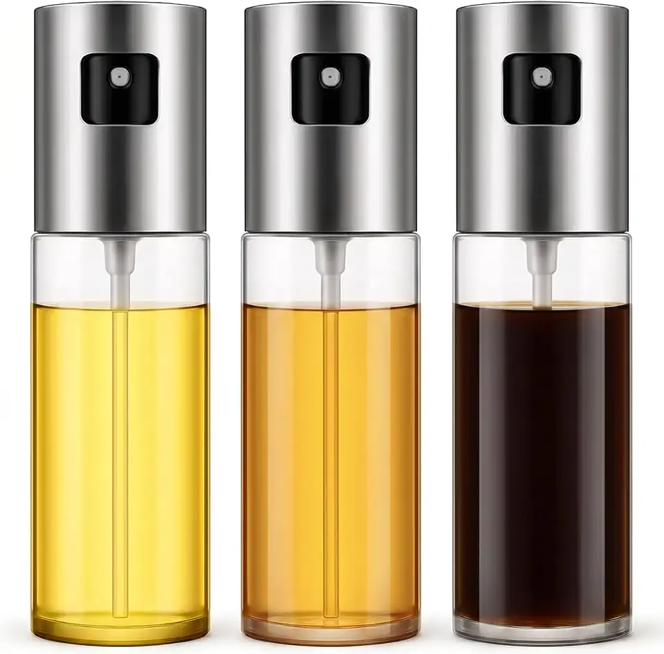 Kit 3 Borrifadores Spray Azeite/Vinagre/Óleo 100ml | Melhor Custo Benefício