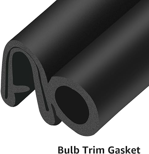 Miniatura 3 de Kit de tira de clima para puerta de sótano (4 almohadillas de sellado de tapa, 1 junta de moldura de bombilla, 1 junta en forma de U)