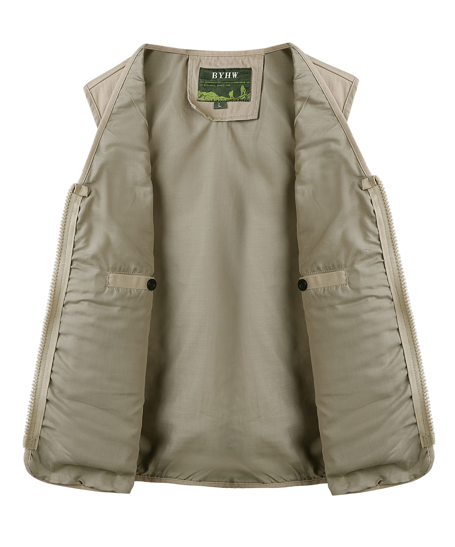Herren Safari Weste Outdoor Jagdweste Fotografie Arbeitsweste mit Multi Taschen